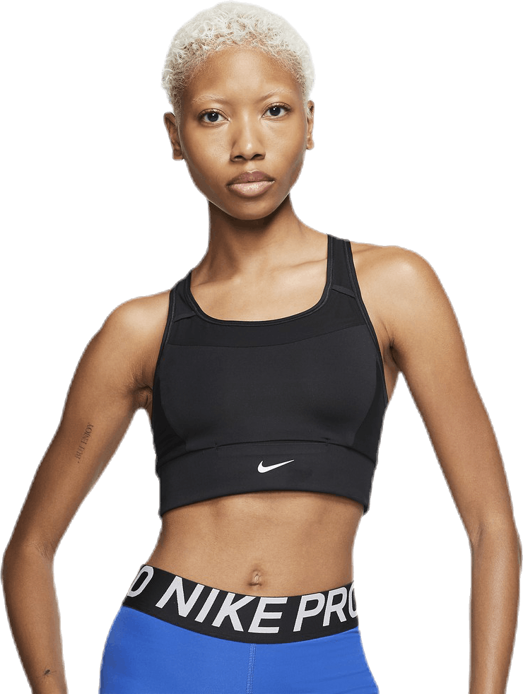 Swoosh Pocket Bra Pad White/Black, Female, Kleding, Sport bh, Rennen, Zwart, L