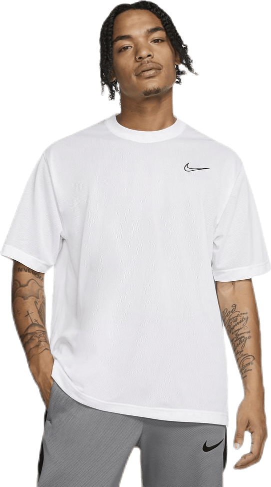 Dry Classic Top Ss White/Black, Male, Apparels, T-shirt, Basketball, White, M