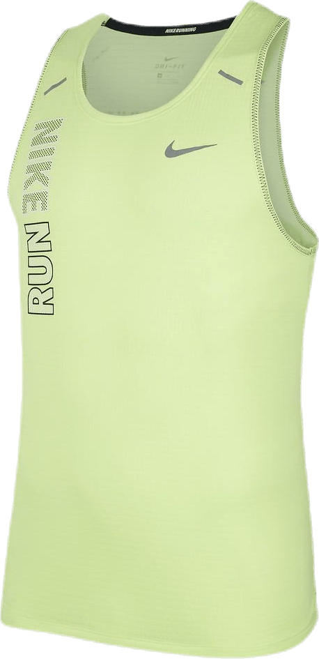 Wild Run Rise 365 Tank Green/Yellow, Male, Apparels, Tops, Running, Green, L
