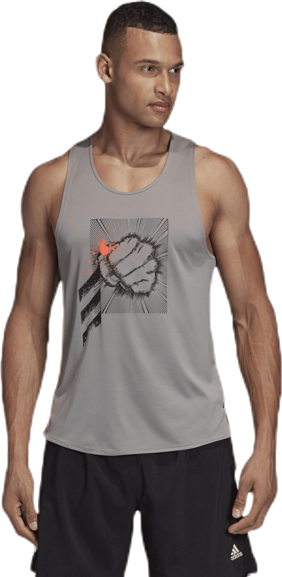 Decode Tank Grey, Male, Apparels, Tops, Running, Grey, L