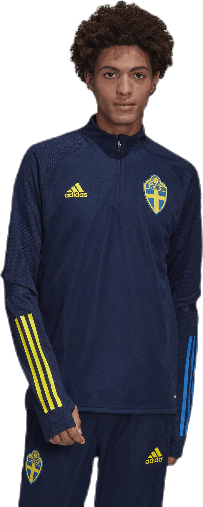 20/21 Sweden Training Top Night Indigo, Male, Kläder, Skjortor, Fotboll, Blå, M