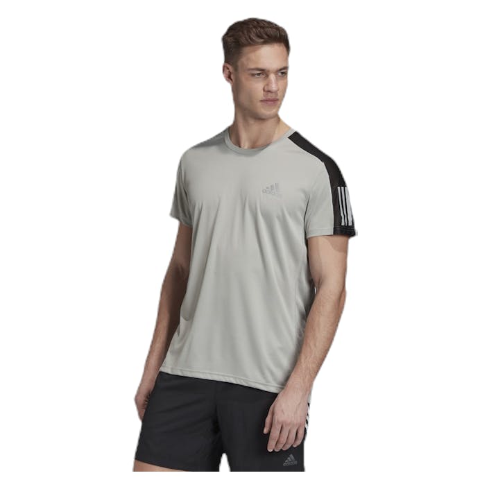 Own The Run Tee Grey, Male, Odevy, Tričko, Beží, Biely, XXL