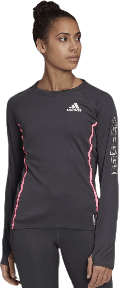 Reflective LS Black, Female, Odevy, Košele, Beží, Čierna, XL