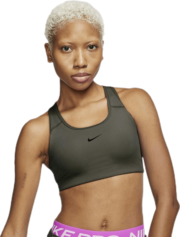 Medium Pad Bra Black/Green, Female, Kläder, Sport-BH, Träning, Svart, XS