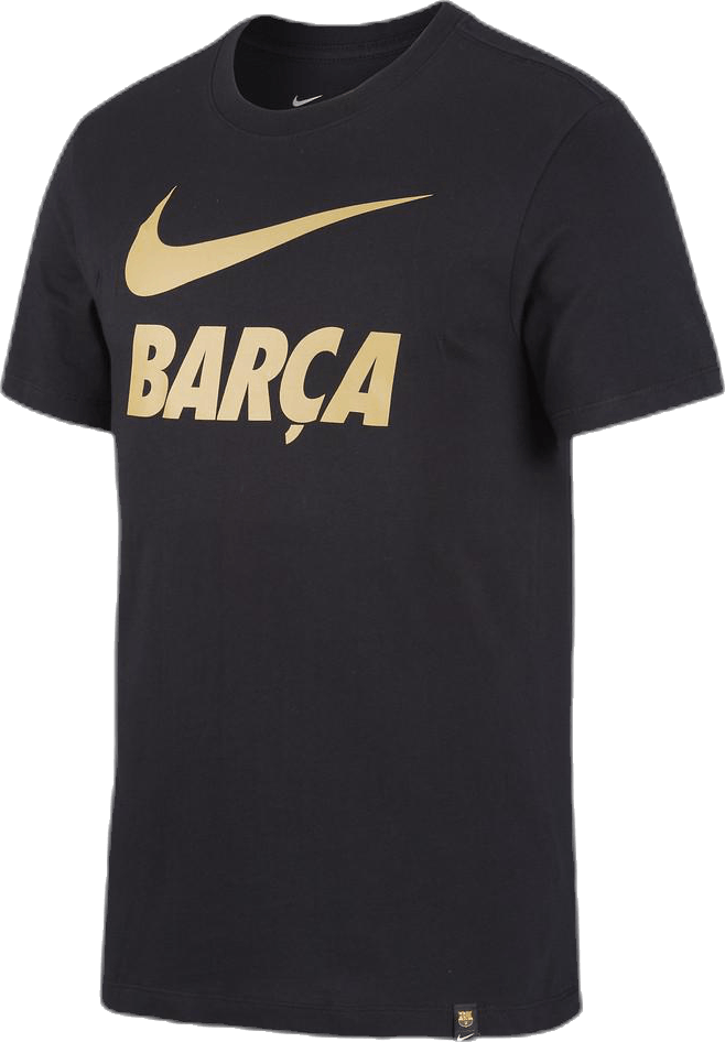 FCB Tee Ground Black, Male, Odzież, Podkoszulek, Piłka nożna, Czarny, XXL
