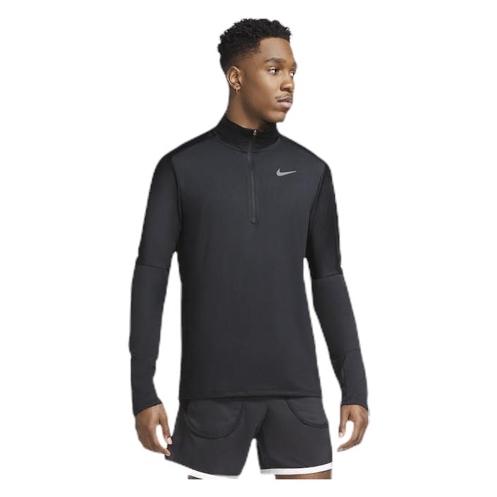 Dri-FIT Element 1/2-Zip Black/Silver, Male, Aparelhos, Camisas, Corrida, Preto, XL