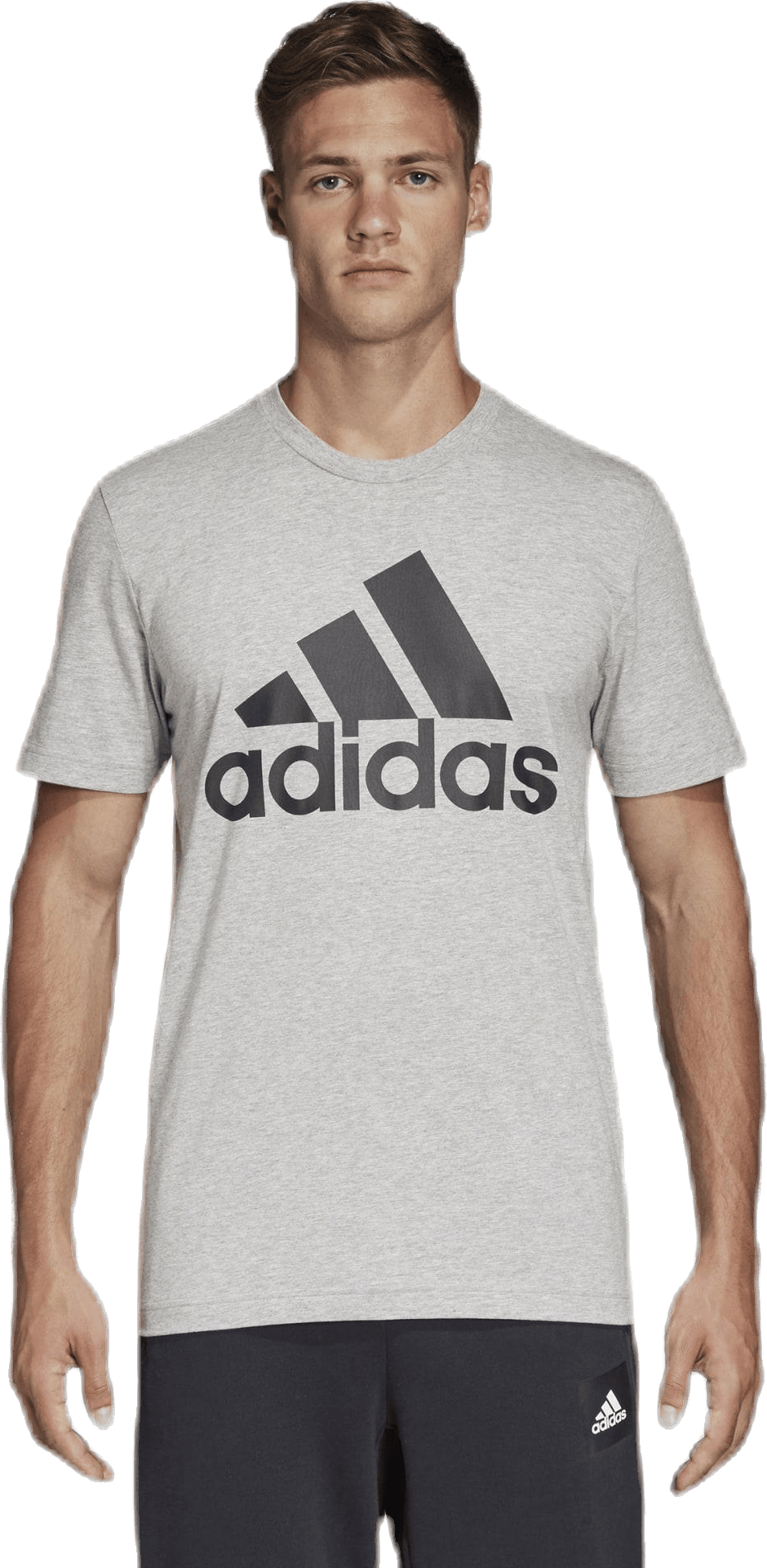 Mh Bos Tee Medium Grey Heather / Black, Male, Apparels, T-shirt, Grey, XS