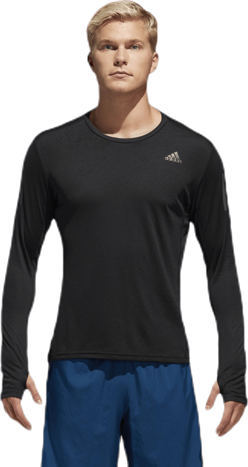 Own the Run Tee Black, Male, Apparels, Shirts, Running, Black, L