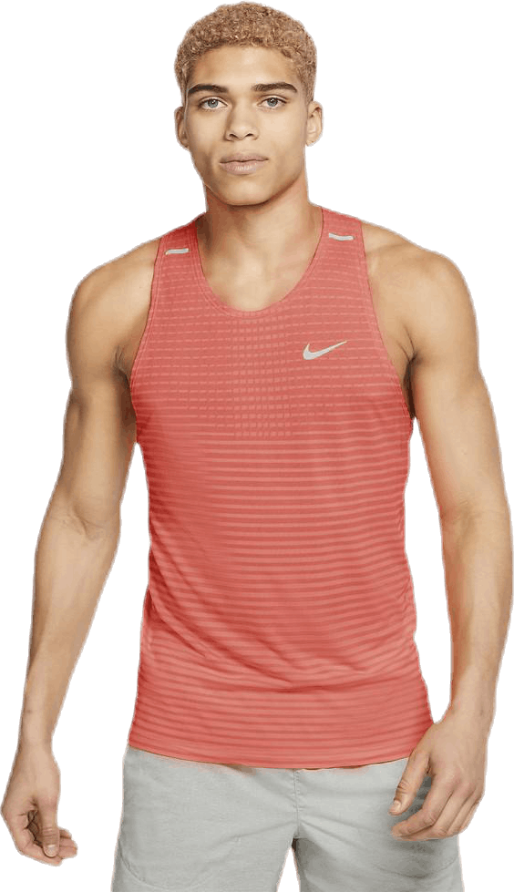 Techknit Ultra Tank Pink/Silver, Male, Apparels, Tops, Running, Pink, S