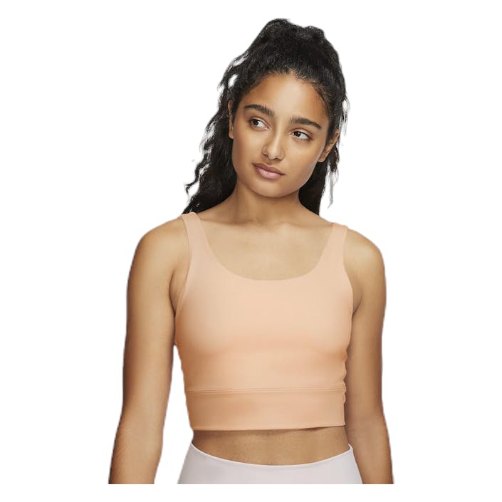 Nike Yoga Luxe Crop Top Orange, Female, Vêtements, Tops, Yoga, Beige, S
