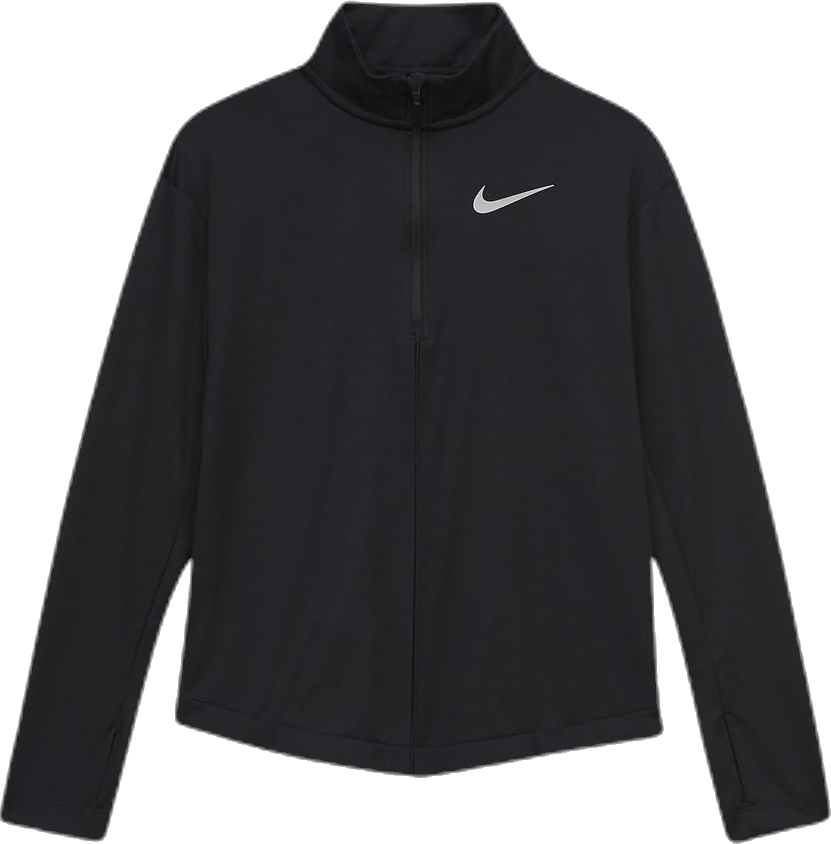 Half Zip Running Junior Black, Unisex, Odzież, Koszule, Czarny, XS