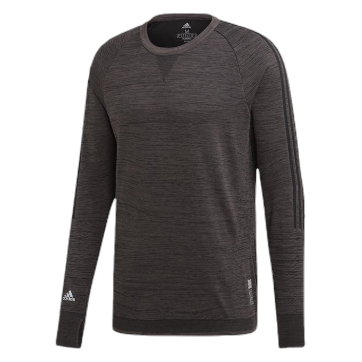 Prime Knit Hood Black/Grey, Male, Apparels, Shirts, Running, Grey, S