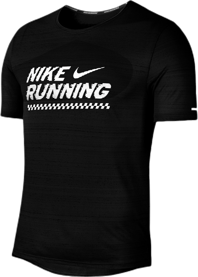 Miler Future Fast GX White/Black, Male, Apparels, T-shirt, Running, Black, S