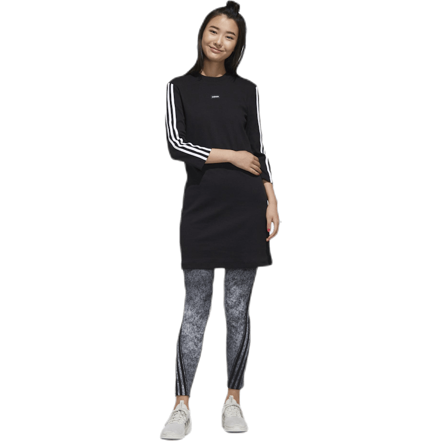 Wmn Dress White/Black