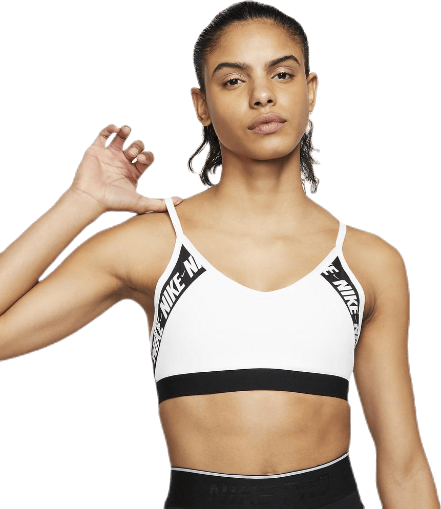 Indy Logo Bra White/Black, Female, Kläder, Sport-BH, Träning, Svart, M