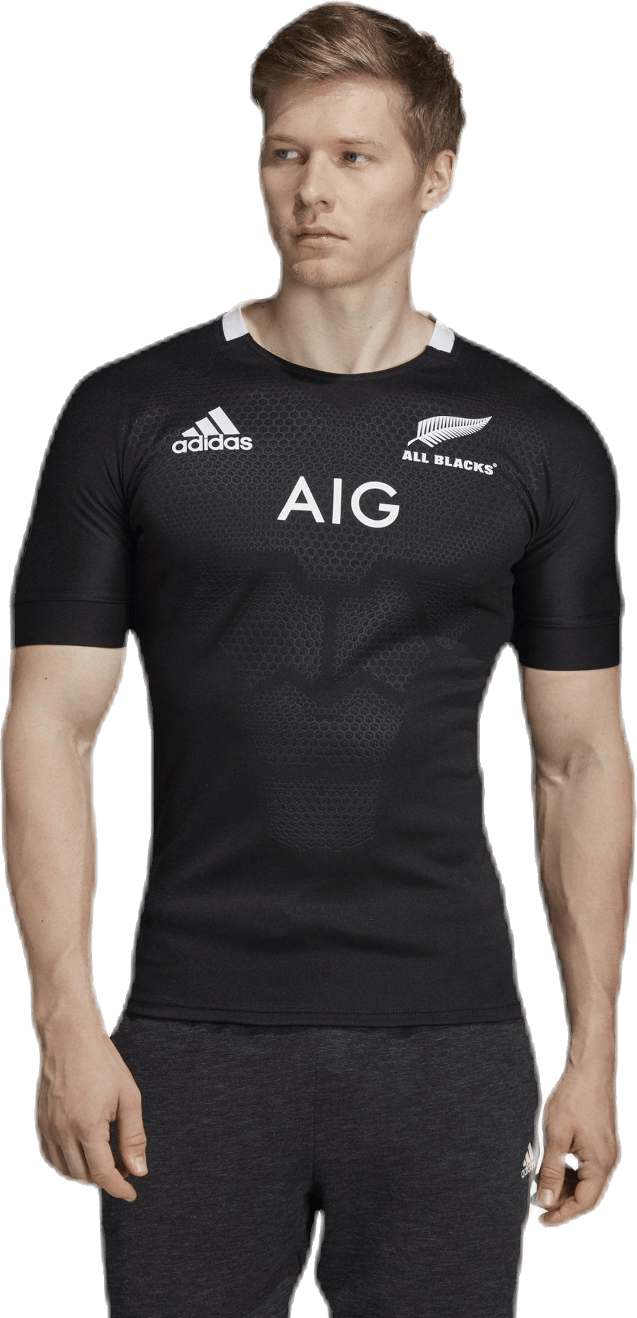 AB H Jersey Black, Male, Kleding, T-shirt, Rugby, Zwart, 4XL
