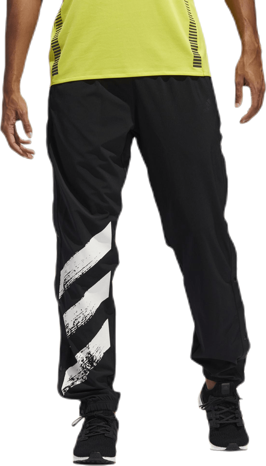 Decode Pant White/Black, Male, Apparels, Pants, Running, Black, XL