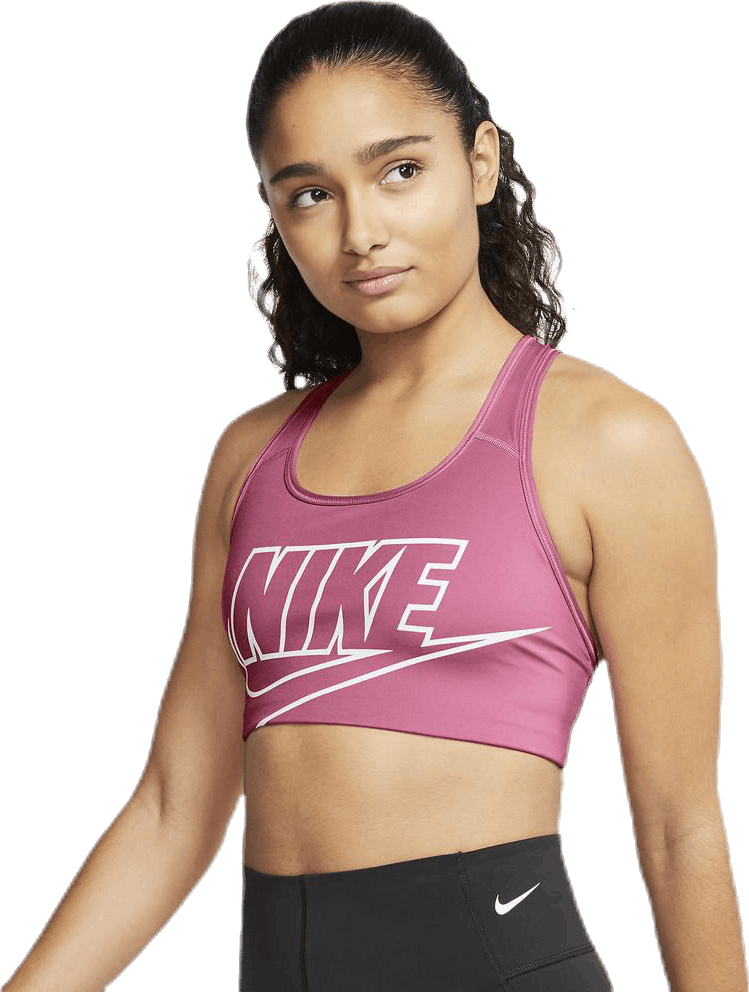 Medium Futura Bra Pink/White, Female, Odzież, Stanik sportowy, Trening, Różowy, S