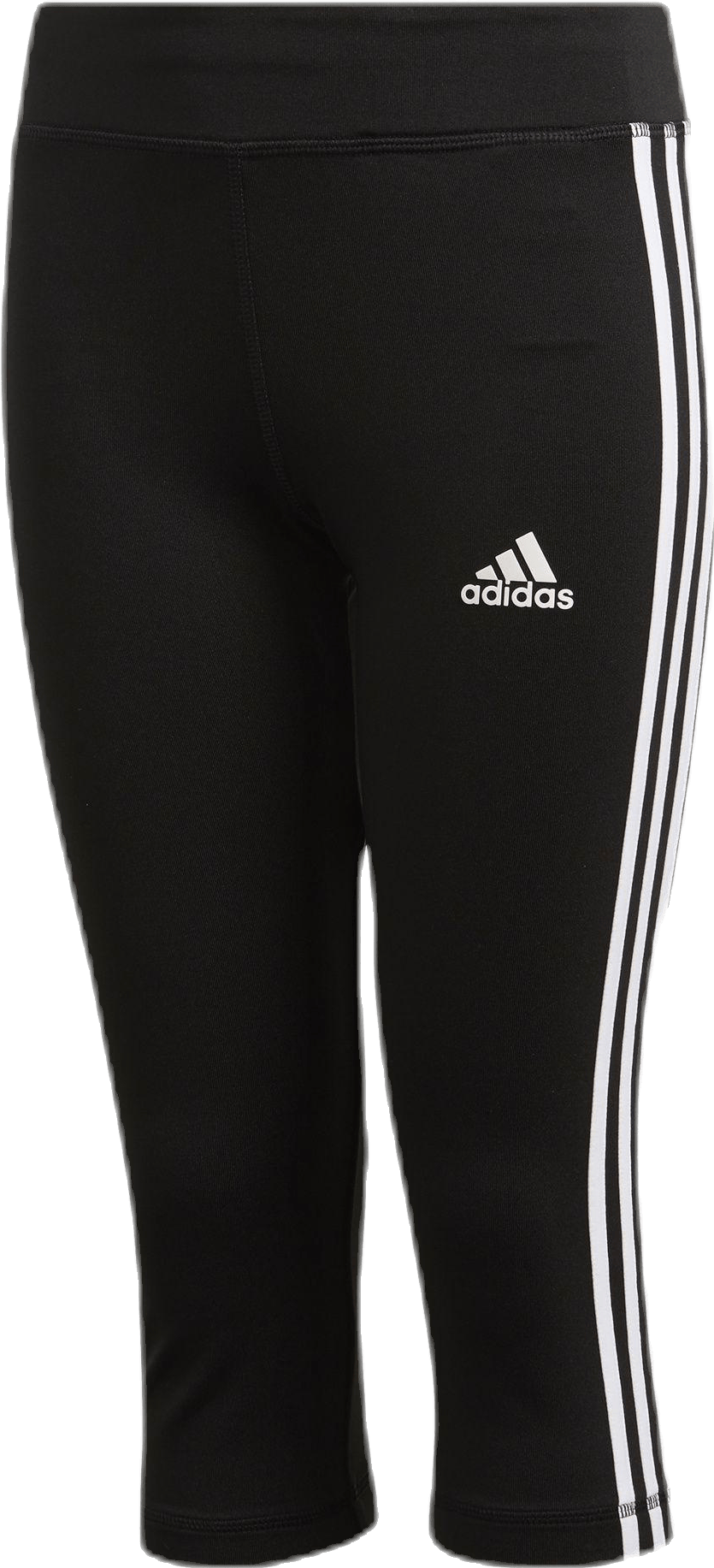 TR EQ 3 Stripe Capri Youth White/Black, Unisex, Abbigliamento, Leggings, Allenamento, Nero, 110