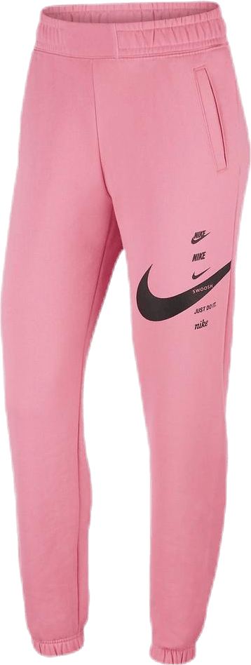Nsw Swsh Pant Flc Bb Pink/Black, Female, Apparels, Pants, Pink, M