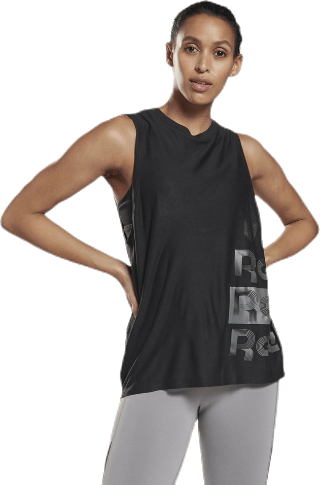 SH Gaphic Muscle Tank Black, Female, Apparels, T-shirt, Workout, Black, S