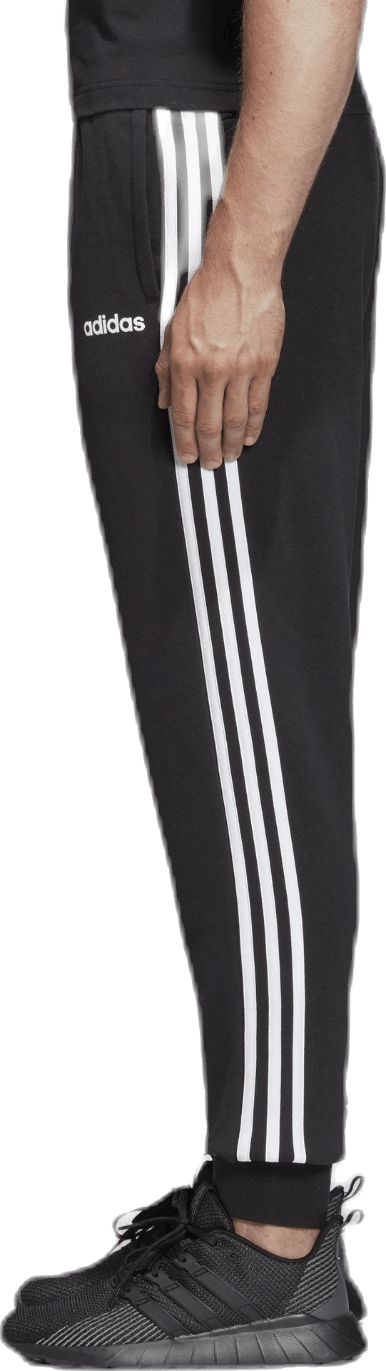 Essentials 3 Stripes Tapered Pant Ft Cuffed Black / White - Bild 2