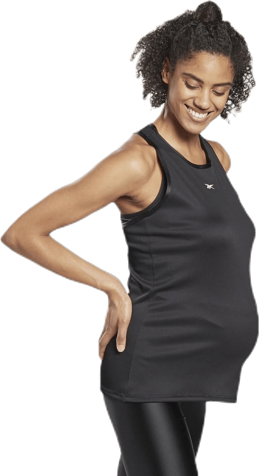SR Maternity Tank Black, Female, Apparels, maternity, Workout, Black, M