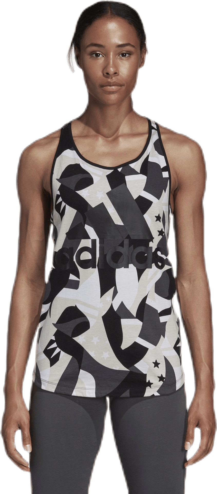Sid All Over Print Tank White/Black, Female, Vaatteet, Tops, Monivärinen, M