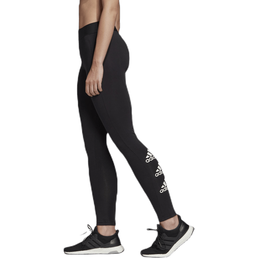 W Stacked Logo Cotton Tights Black / White - Bild 2