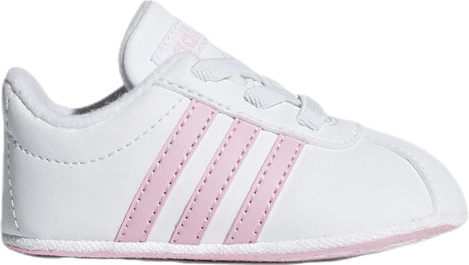 VL Court 2.0 Crib Pink/White, Unisex, Shoes, Trainers, White, UK K 1
