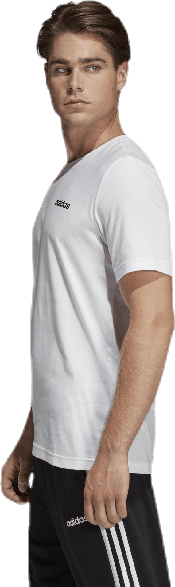Essential Plain Tee White, Male, Apparels, T-shirt, White, XS