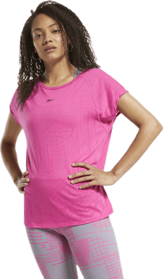 Burnout Tee Pink, Female, Vaatteet, T-paita, Treeni, Vaaleanpunainen, S
