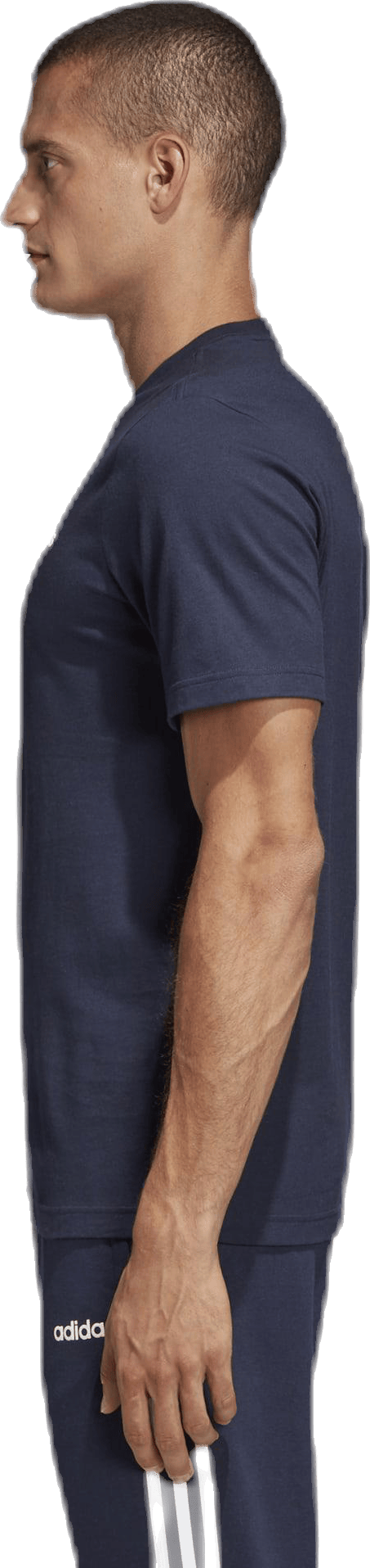 Essential Plain Tee Blue, Male, Apparels, T-shirt, Blue, S