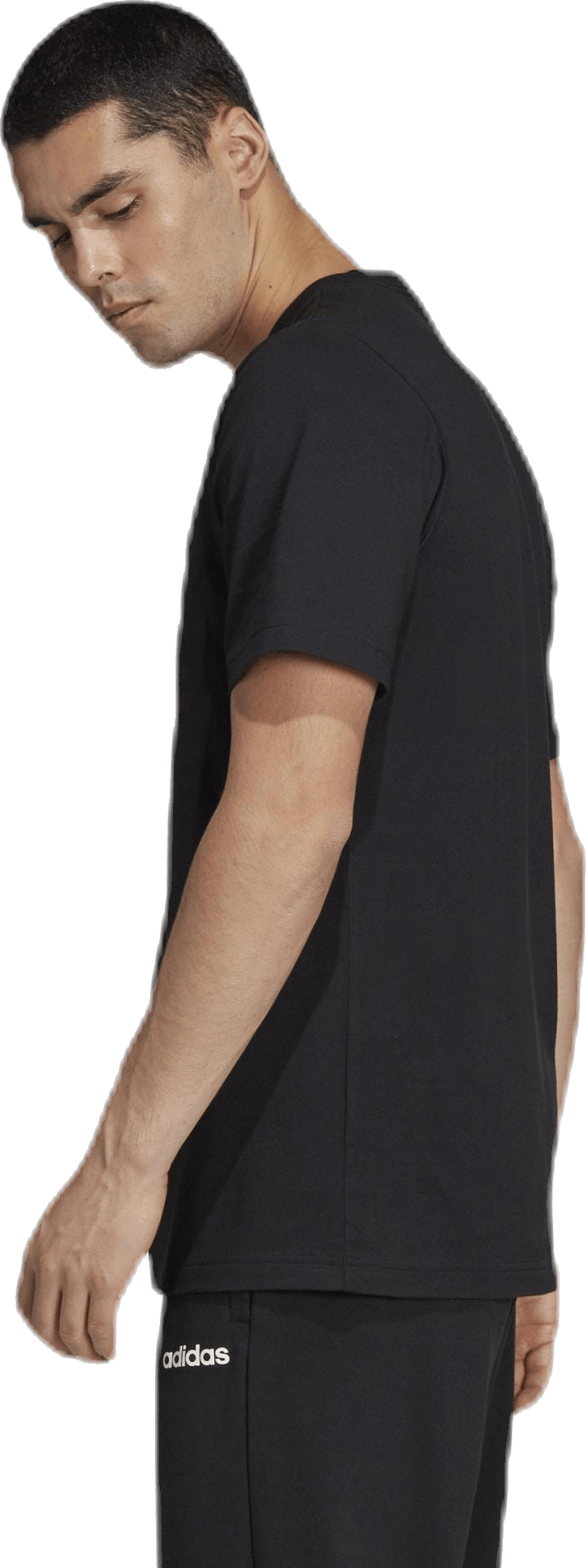 Essential Plain Tee Black, Male, Kleding, T-shirt, Zwart, S