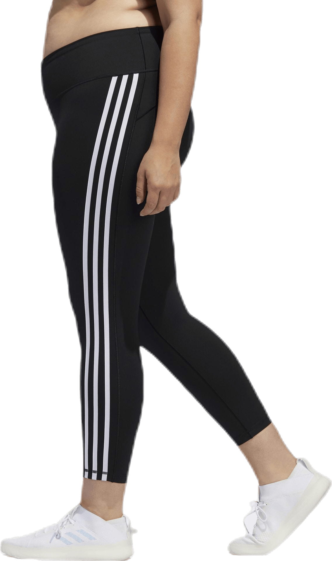 Believe This 2.0 3 Stripe 7/8 Tight Plus Size Black / White - Bild 2