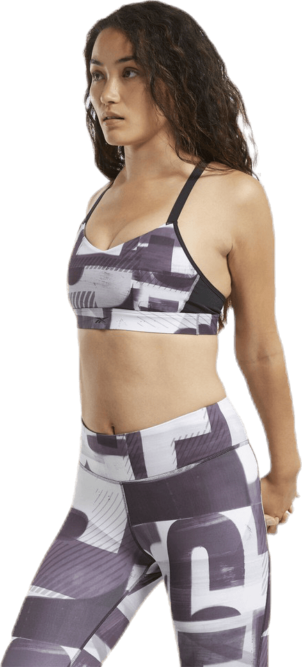 Hero Strappy Bra White/Black, Female, Apparels, Sports Bras, Running, White/Black, S
