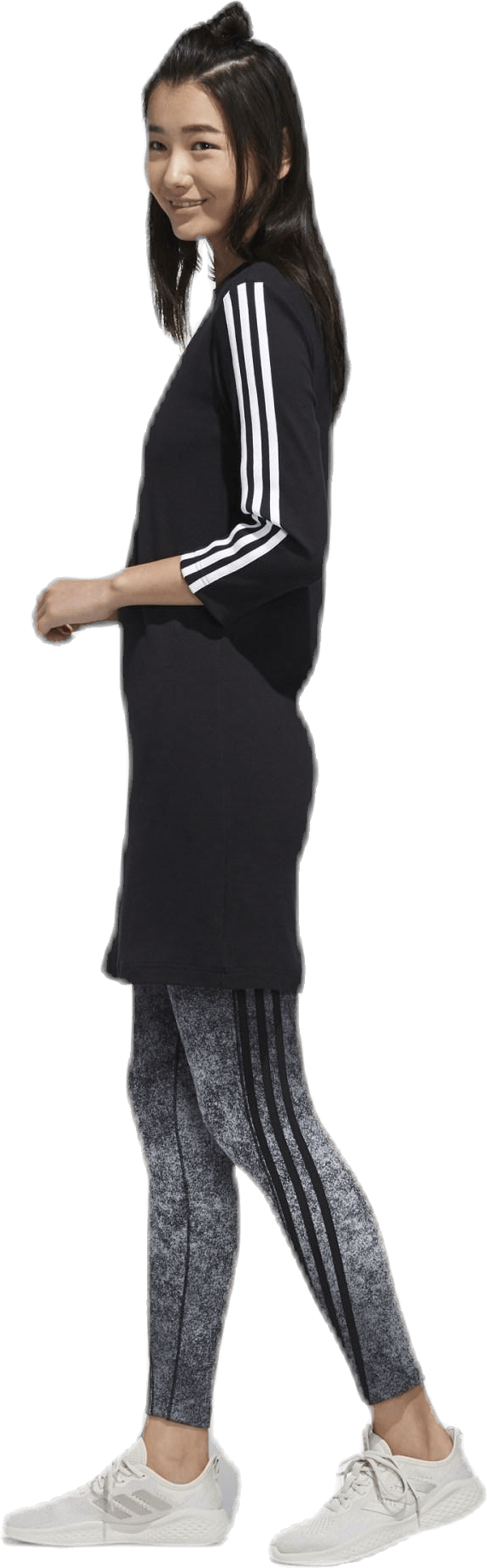 Wmn Dress White/Black - Bild 2