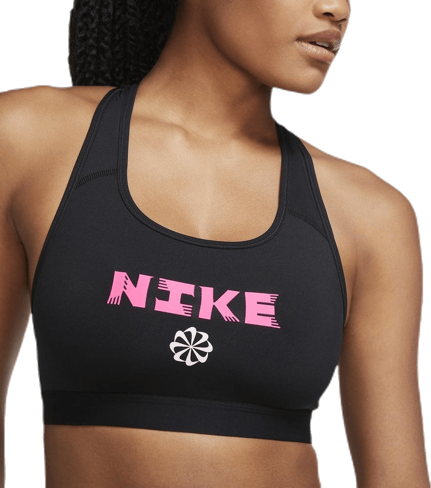Swoosh Icon Clach Band Bra Pink/Black - Bild 3