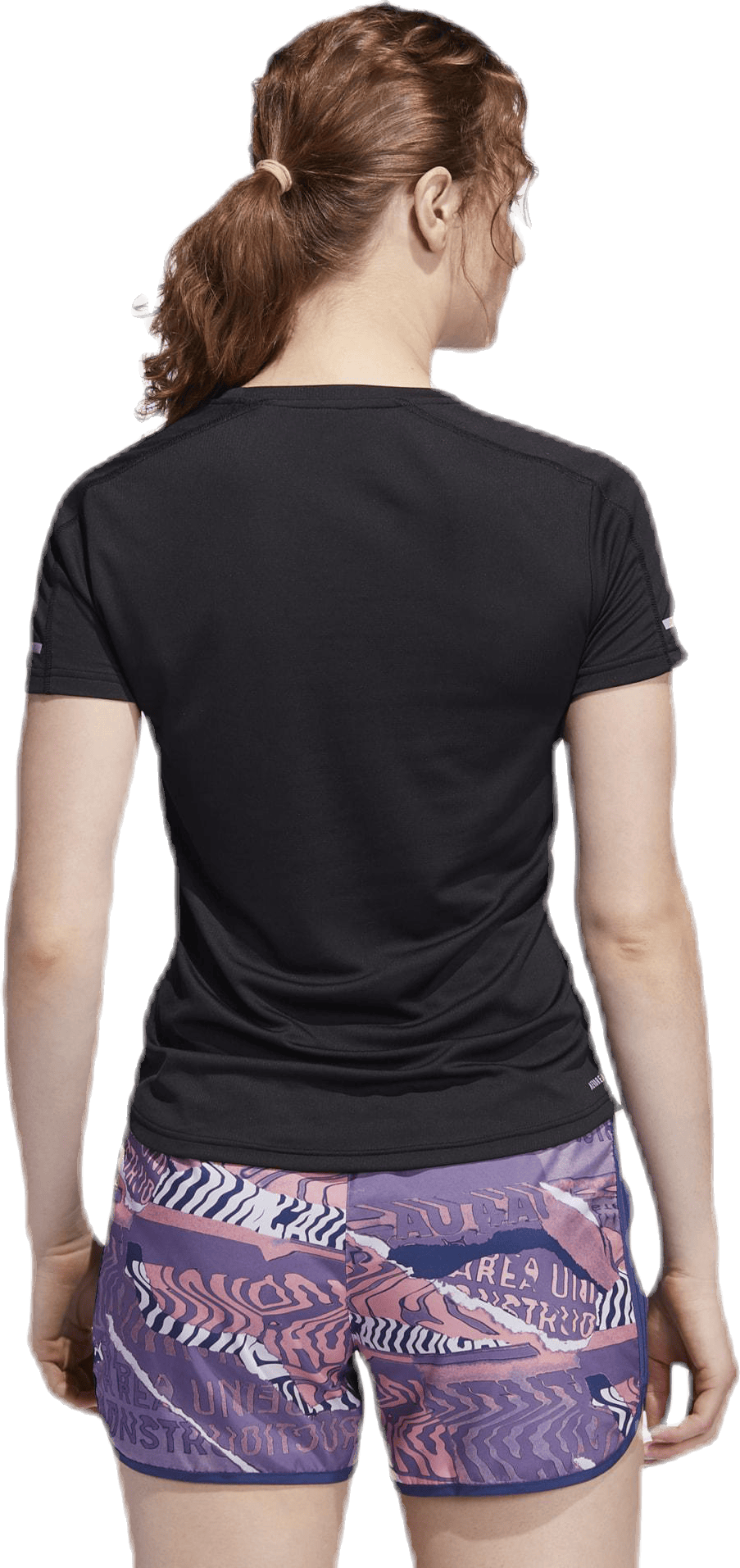 Adidas Run 3 Stripes Tee Women Black - Bild 3