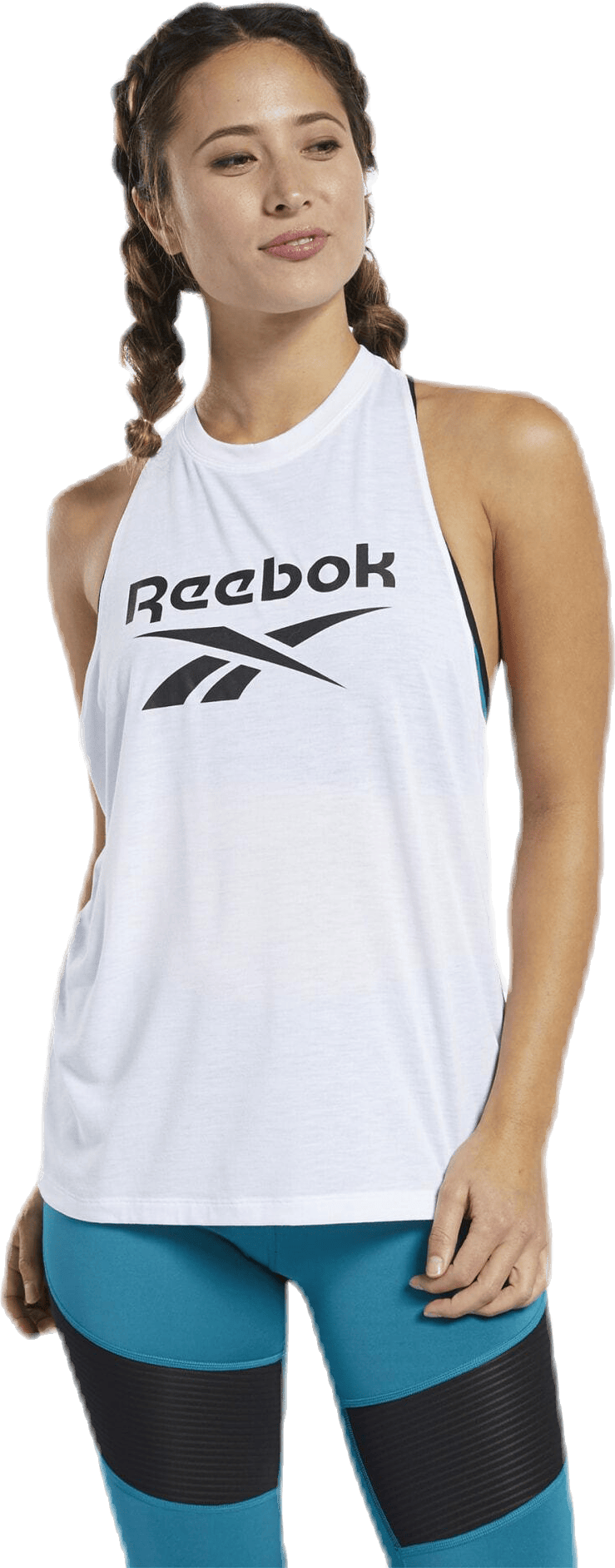 Wor Sup BL Tank White, Female, Apparels, Tops, Workout, White, M