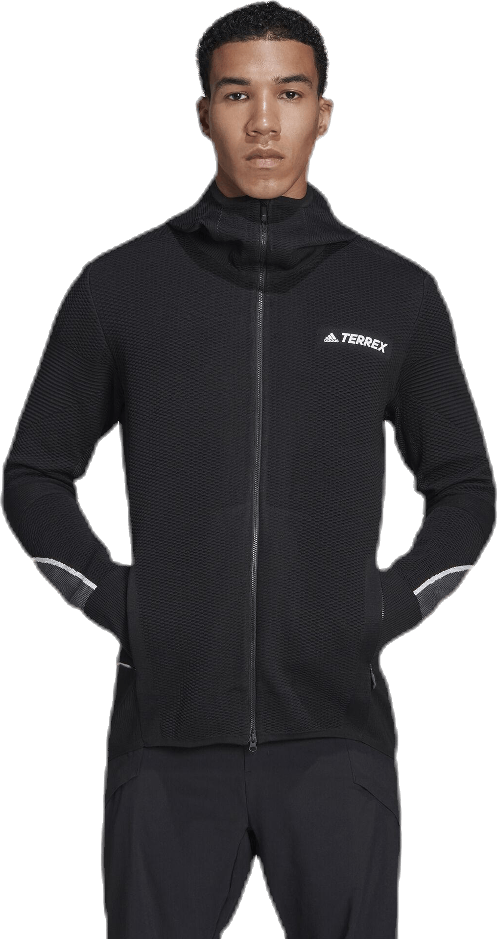 Primeknit Midlayer Jacket Black, Male, Kleding, Overhemden, Zwart, S