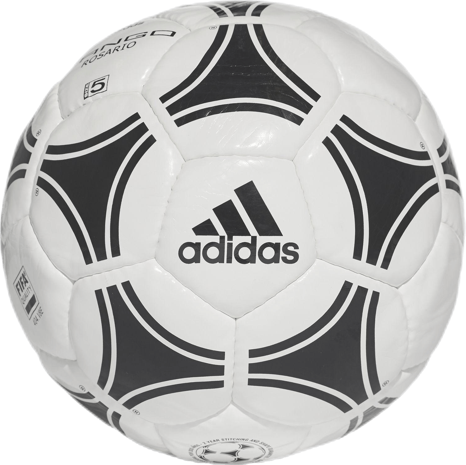 Tango Rosario Ball White / Black / Black, Unisex, Equipment, Balls, Soccer, White, 5