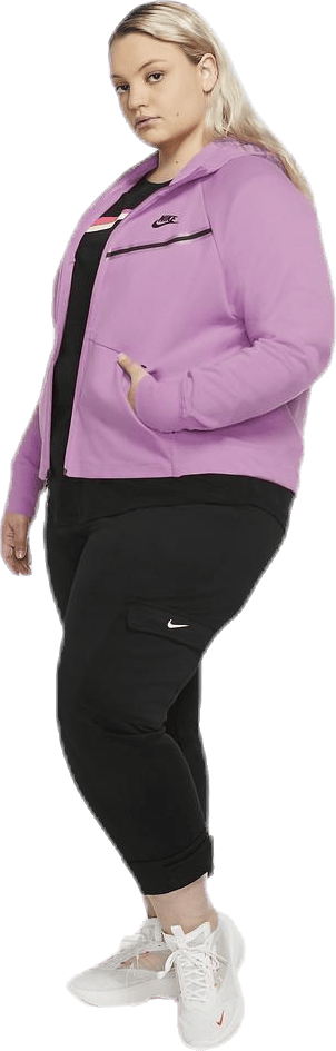 Nsw tch flc wr hoody fz plus Pink - Bild 3