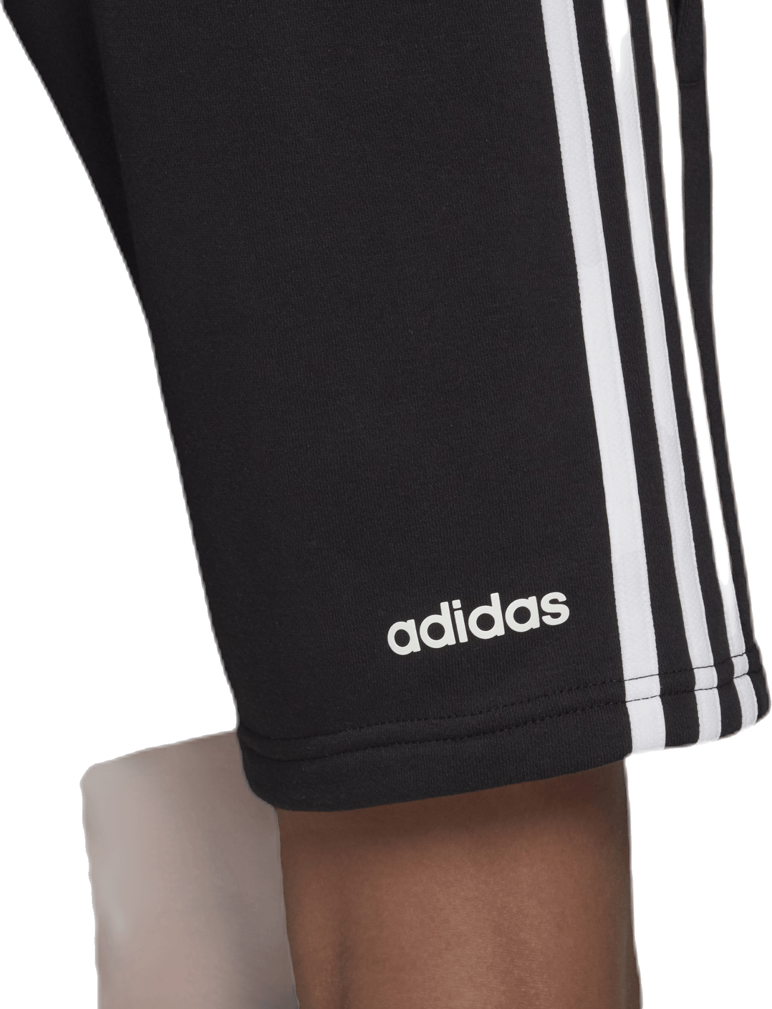 3 Stripe Knit Shorts Youth White/Black, Unisex, Vaatteet, Shortsit, Musta, 140