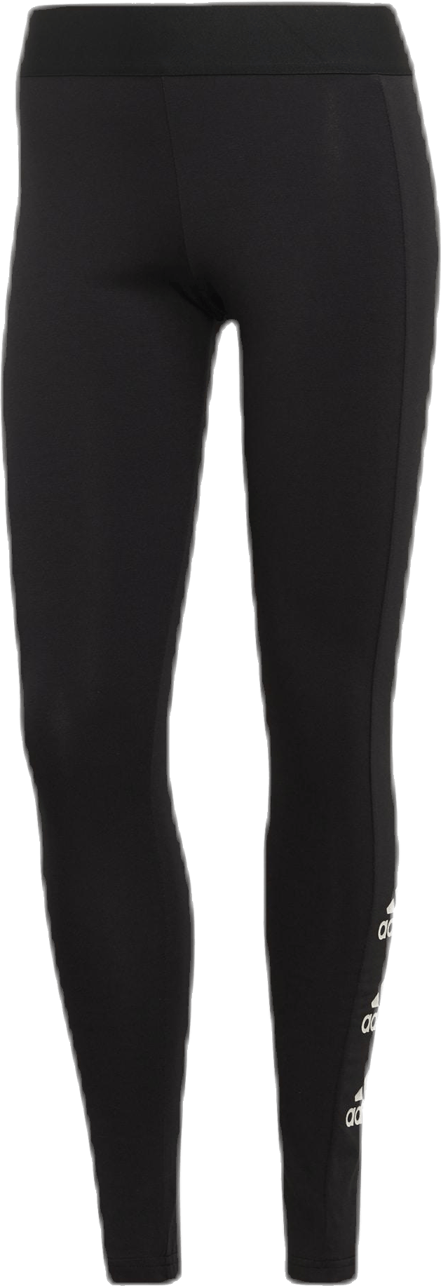 W Stacked Logo Cotton Tights Black / White - Bild 4