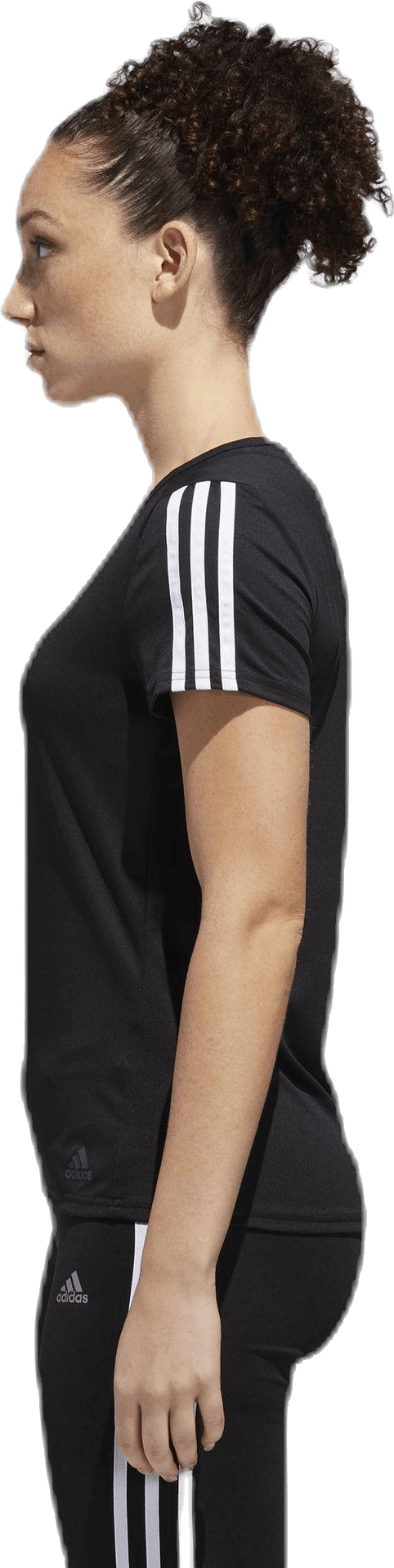 Run 3S Tee W White/Black, Female, Odevy, Tričko, Beží, Čierna, M