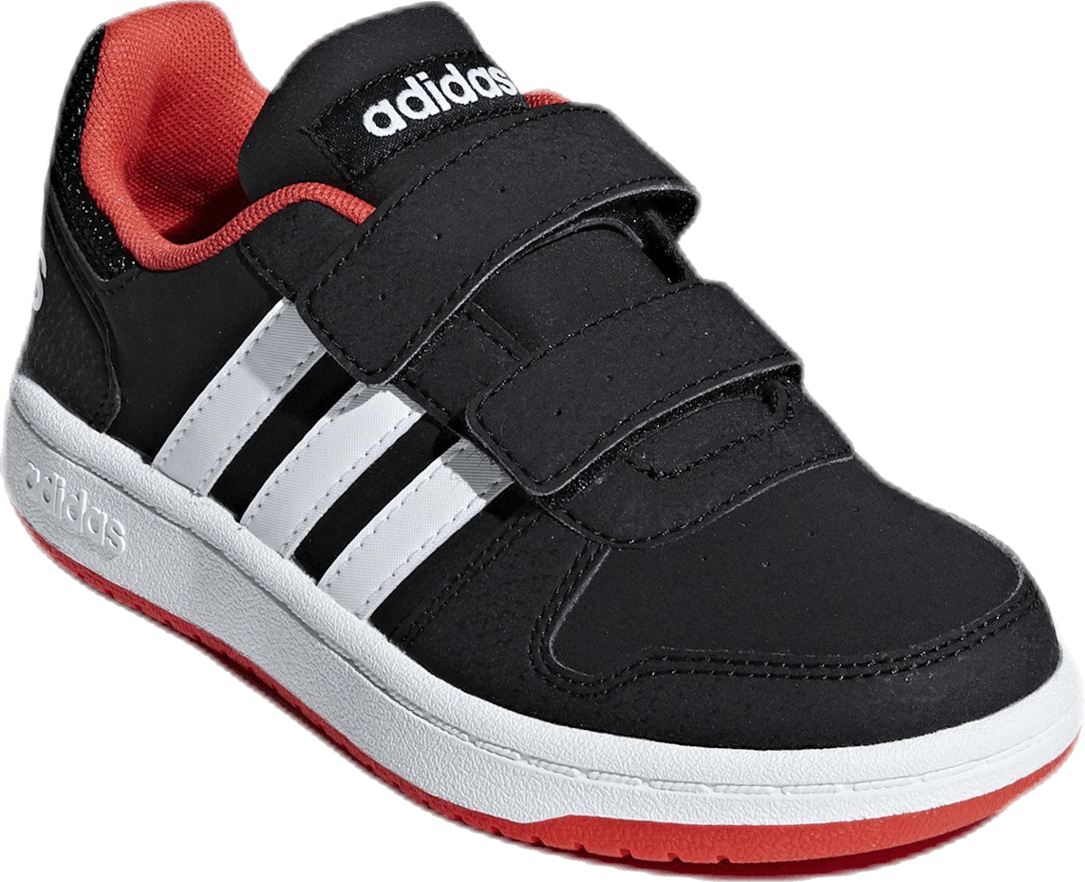 Hoops 2.0 Shoes Core Black / Cloud White / Hi-Res Red