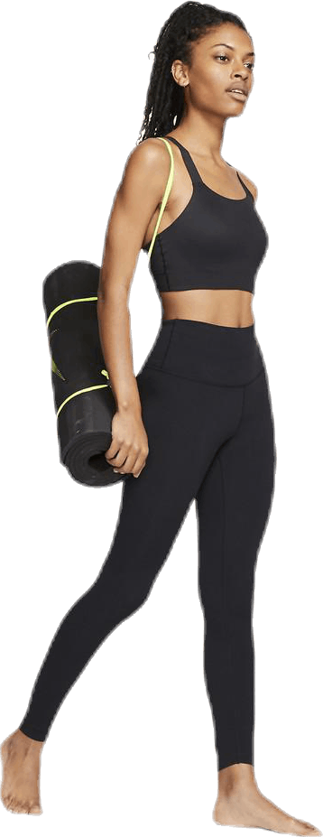 Swoosh Luxe Bra Black, Female, Kleding, Sport bh, Yoga, Zwart, M