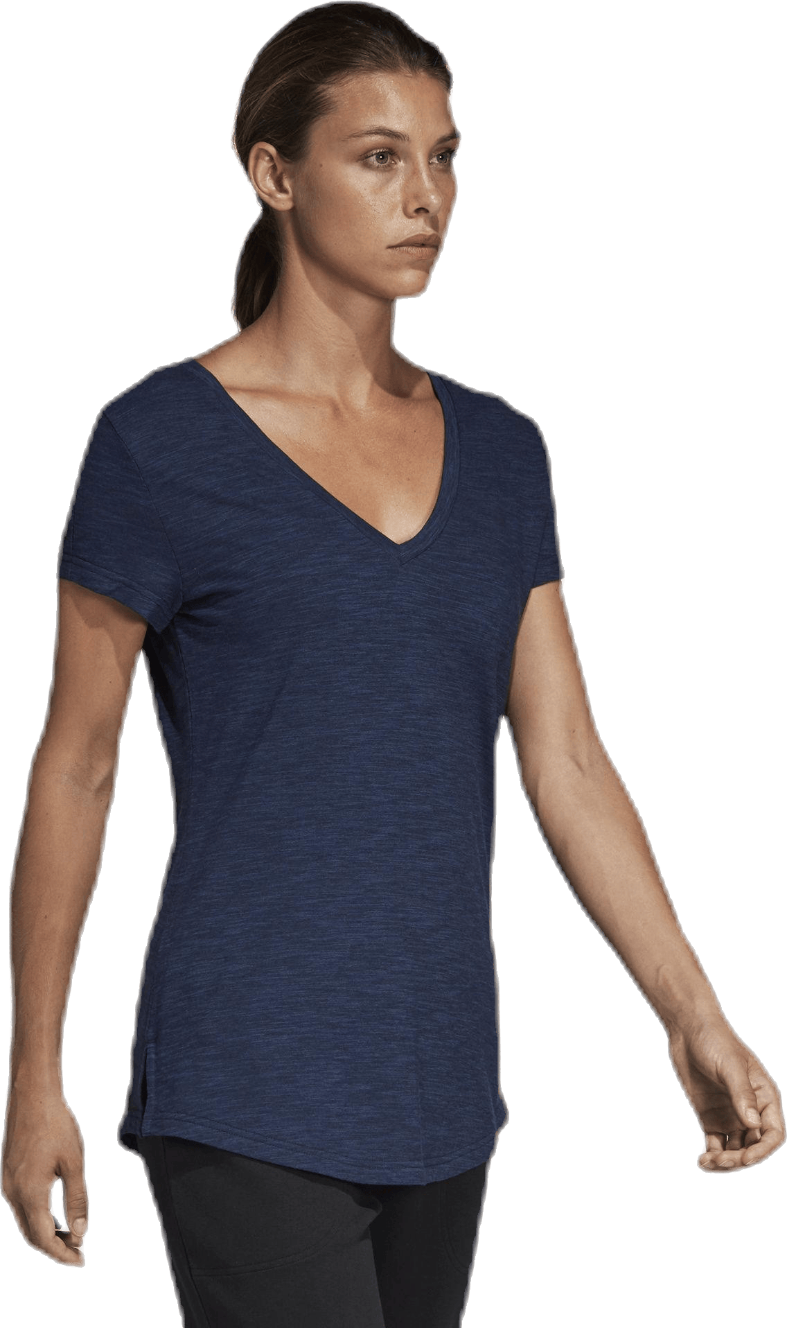 ID Winners V-Neck Tee Blue, Female, Kläder, T-shirt, Blå, XS