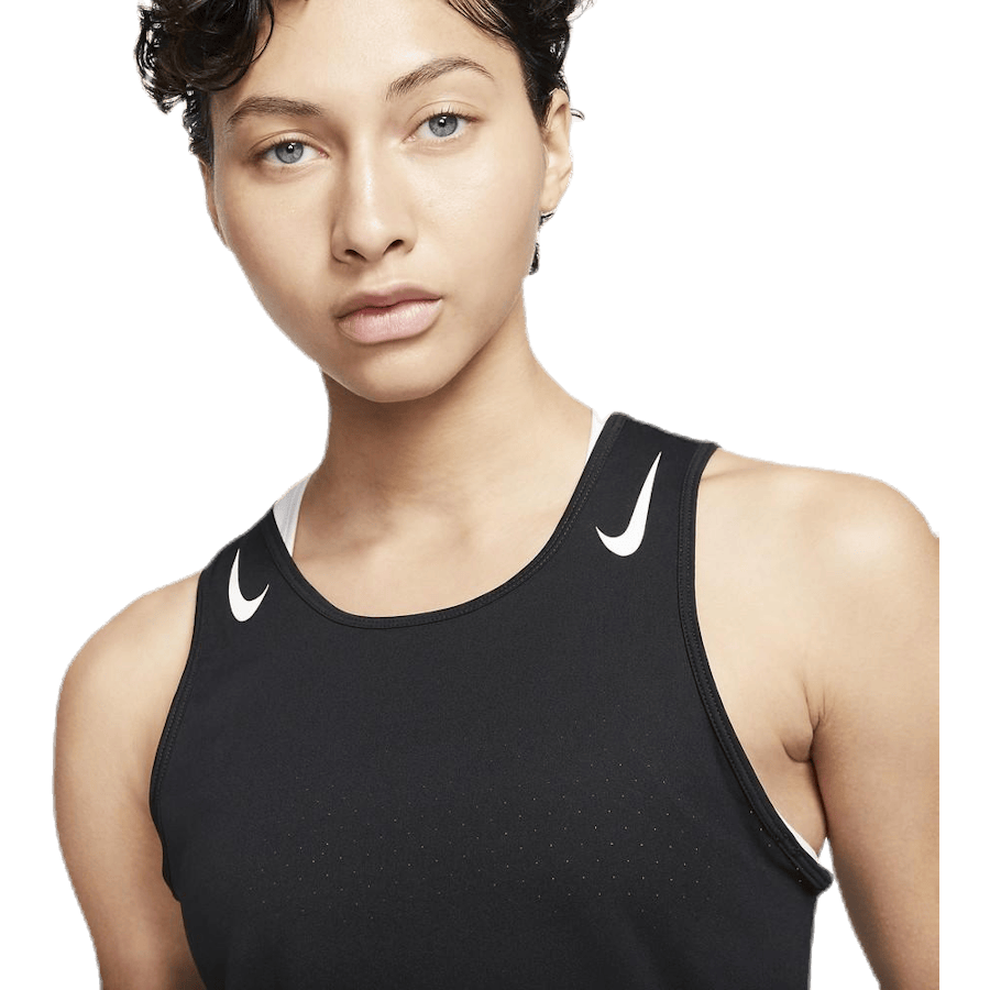 AeroSwift Running Singlet White/Black - Bild 5